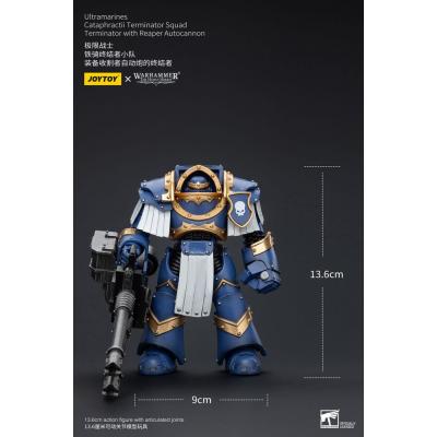 Warhammer The Horus Heresy Figura 1/18 Uitramarines Cataphractii Terminator Squad Terminator with Reaper Autocannon 14 cm