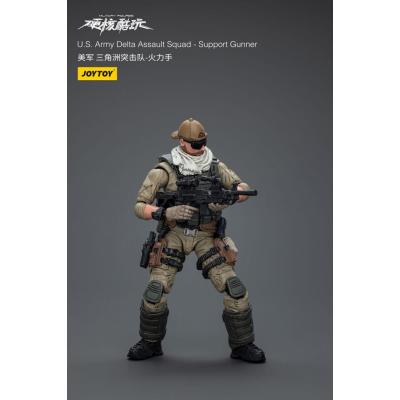 Hardcore Coldplay Figura 1/18 U.S. Army Delta Assault Squad Support Gunner 11 cm