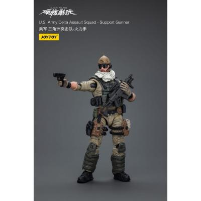 Hardcore Coldplay Figura 1/18 U.S. Army Delta Assault Squad Support Gunner 11 cm