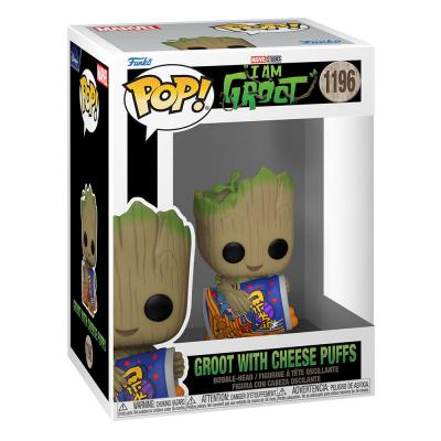 Yo soy Groot POP! Vinyl Figura Groot w/Cheese Puffs 9 cm