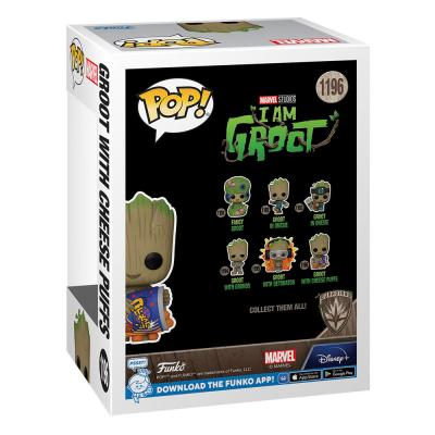 Yo soy Groot POP! Vinyl Figura Groot w/Cheese Puffs 9 cm