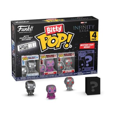 Marvel Pack de 4 Figuras Bitty POP! Vinyl Iron Man 2,5 cm