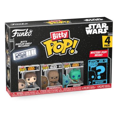 Star Wars Pack de 4 Figuras Bitty POP! Vinyl Han Solo 2,5 cm