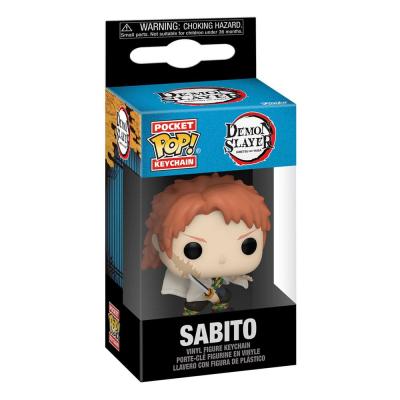 Demon Slayer: Kimetsu no Yaiba Llaveros Pocket POP! Vinyl Sabito (No Mask) 4 cm Expositor (12)