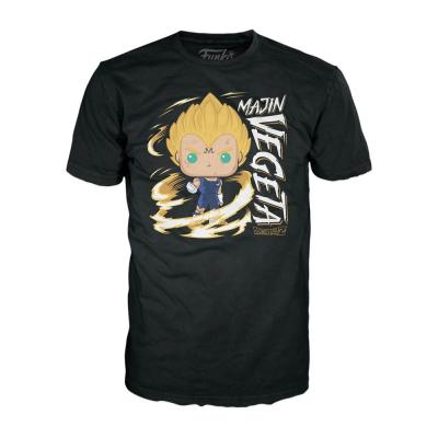 Dragonball Z POP! & Tee Set de Minifigura y Camiseta Majin Vegeta (Glow in the Dark)
