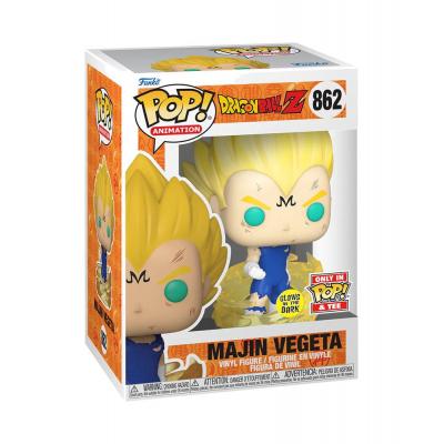 Dragonball Z POP! & Tee Set de Minifigura y Camiseta Majin Vegeta (Glow in the Dark)