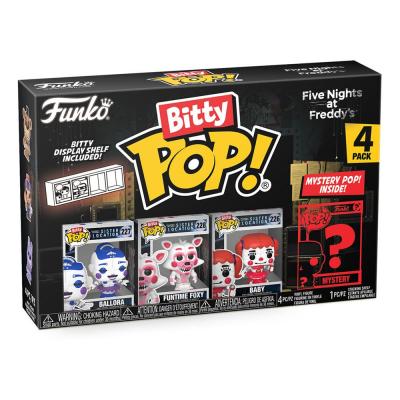 Five Nights at Freddy's Pack de 4 Figuras Bitty POP! Vinyl Ballora 2,5 cm