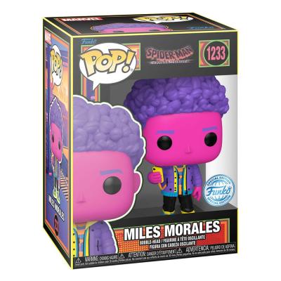 Spider-Man: Across the Spider-Verse POP! Marvel Vinyl Figura Miles Morales(BLKLT) Exclusive Edition 9 cm