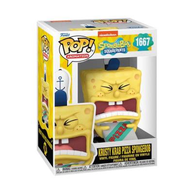 Bob Esponja 25th Anniversary POP! Vinyl Figura SB w/Pizza 9 cm