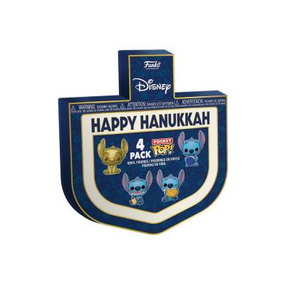 StitchHoliday 2024 Pack de 4 Figura Pocket POP! Vinyl Dreidel Box 4 cm