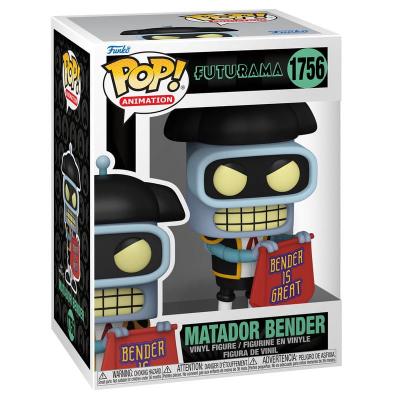 Futurama Pop! Animation Vinyl Figura Bender (Matador) 9 cm