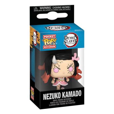 Demon Slayer: Kimetsu no Yaiba Llaveros Pocket POP! Vinyl Nezuko(Demon Form) 4 cm Expositor (12)