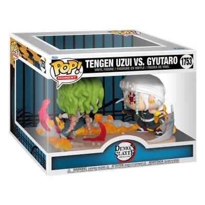 Demon Slayer: Kimetsu no Yaiba POP Moments Vinyl Figuras Tengen Vs Gyutaro 9 cm