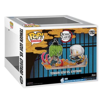 Demon Slayer: Kimetsu no Yaiba POP Moments Vinyl Figuras Tengen Vs Gyutaro 9 cm