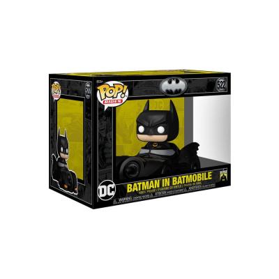 Batman 85th Anniversary POP! Rides Deluxe Vinyl Figura Batman w/Batmobi 9 cm