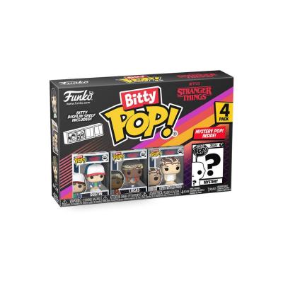 Stranger Things Pack de 4 Figuras Bitty POP! Vinyl Dustin 2,5 cm