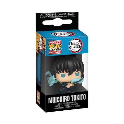 Demon Slayer: Kimetsu no Yaiba Llaveros Pocket POP! Vinyl Muichiro (Attack) 4 cm Expositor (12)