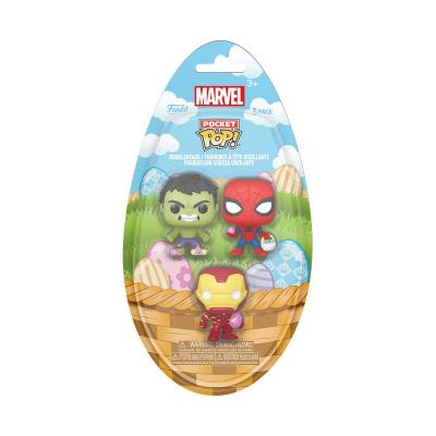 Marvel Pack de 3 Figuras Pocket POP! Vinyl Easter 4 cm
