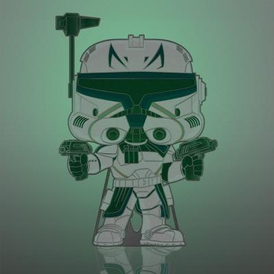 Star Wars Clone Wars Loungefly POP! Pin Chapa esmaltada Captain Rex (Glow-in-the-Dark) 10 cm