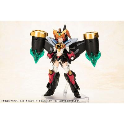 The King of Braves GaoGaiGar Plastic Model Kit Cross Frame Girl Goldymark & Stealth Gao II Set 12 cm