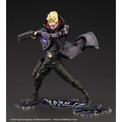 Trigun Stampede Estatua ARTFXJ PVC 1/8 Vash the Stampede The Gunman in Black Ver. 22 cm