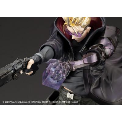 Trigun Stampede Estatua ARTFXJ PVC 1/8 Vash the Stampede The Gunman in Black Ver. 22 cm