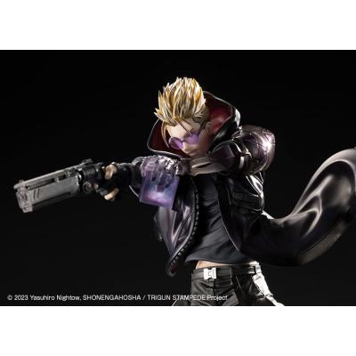 Trigun Stampede Estatua ARTFXJ PVC 1/8 Vash the Stampede The Gunman in Black Ver. 22 cm
