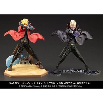 Trigun Stampede Estatua ARTFXJ PVC 1/8 Vash the Stampede The Gunman in Black Ver. 22 cm