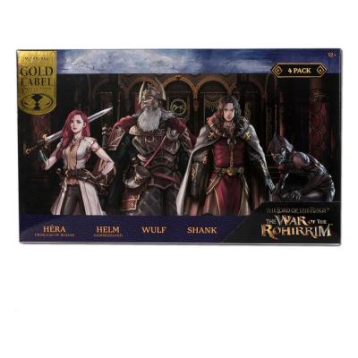 El Señor de los Anillos: la Guerra de los Rohirrim Pack de 4 Figuras 10 cm