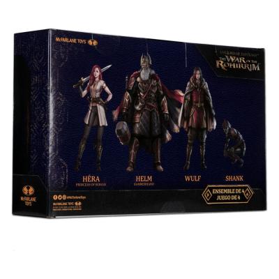 El Señor de los Anillos: la Guerra de los Rohirrim Pack de 4 Figuras 10 cm