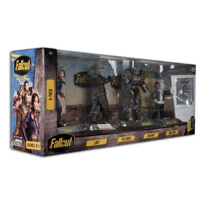 Fallout Pack de 4 Figuras Movie Maniacs Lucy, Maximus, The Ghoul & Vault Boy 15 cm