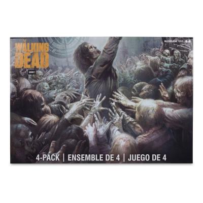The Walking Dead Pack de 4 Figuras Walkers 13 cm