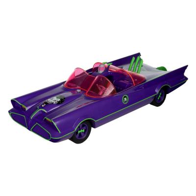 DC Retro Figura y vehículo Batman 66 Batmobil with Joker (Gold Label)