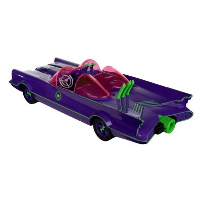DC Retro Figura y vehículo Batman 66 Batmobil with Joker (Gold Label)