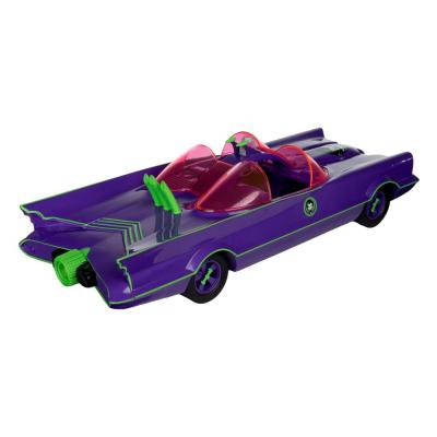 DC Retro Figura y vehículo Batman 66 Batmobil with Joker (Gold Label)