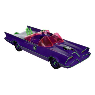 DC Retro Figura y vehículo Batman 66 Batmobil with Joker (Gold Label)