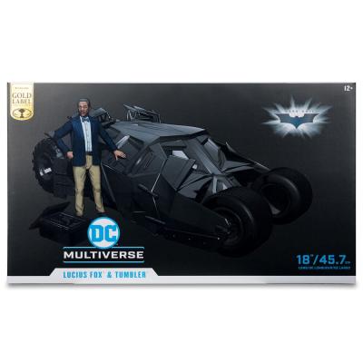DC Multiverse Vehículo Tumbler with Lucuis Fox (The Dark Knight) (Gold Label)