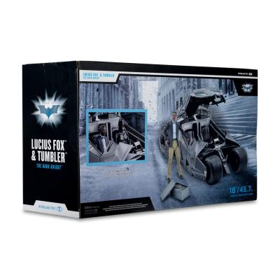 DC Multiverse Vehículo Tumbler with Lucuis Fox (The Dark Knight) (Gold Label)