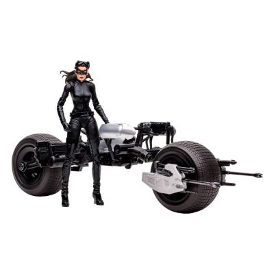 DC Multiverse Vehículo Batpod with Catwoman (The Dark Knight Rises)
