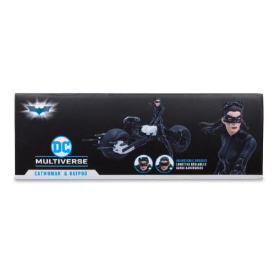 DC Multiverse Vehículo Batpod with Catwoman (The Dark Knight Rises)