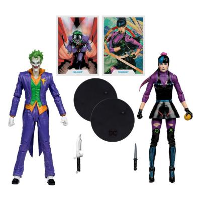 DC Multiverse Figuras Paquete de 2 The Joker & Punchline 18 cm