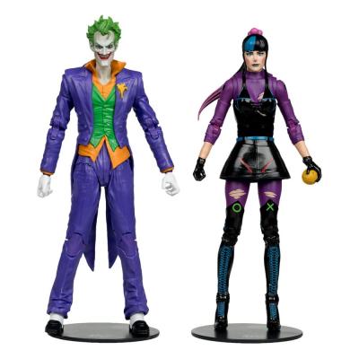 DC Multiverse Figuras Paquete de 2 The Joker & Punchline 18 cm