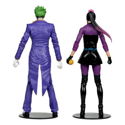 DC Multiverse Figuras Paquete de 2 The Joker & Punchline 18 cm