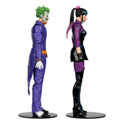 DC Multiverse Figuras Paquete de 2 The Joker & Punchline 18 cm