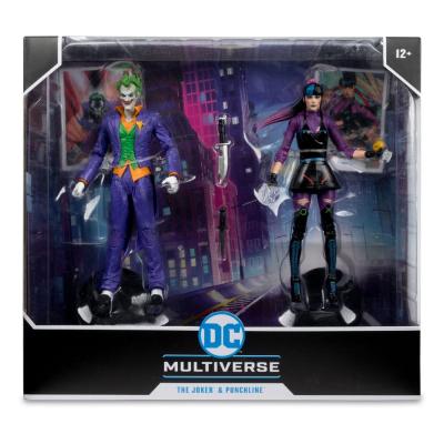 DC Multiverse Figuras Paquete de 2 The Joker & Punchline 18 cm