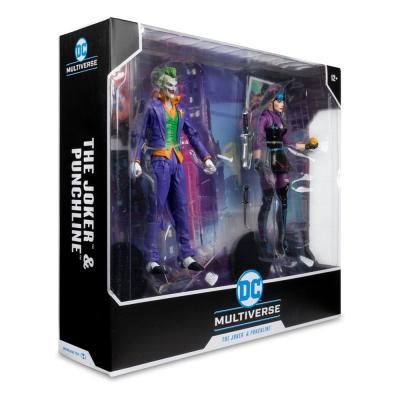 DC Multiverse Figuras Paquete de 2 The Joker & Punchline 18 cm