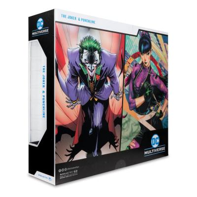 DC Multiverse Figuras Paquete de 2 The Joker & Punchline 18 cm