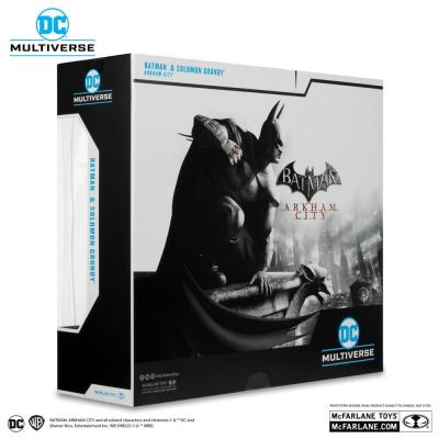 Arham City Pack de 2 Figuras DC Multiverse Batman & Solomon Grundy (Gold Label) 18 cm