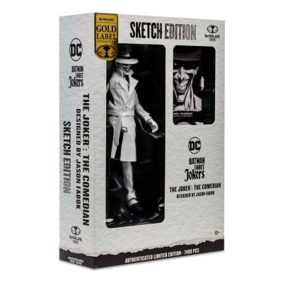 Batman: Three Jokers DC Multiverse Figura The Joker: The Comedian Sketch Edition (Gold Label) 18 cm