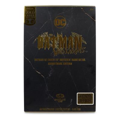 DC Multiverse Figura Batman of Earth-22 Infected (Dark Metal) Knightmare Edition (Gold Label)18 cm